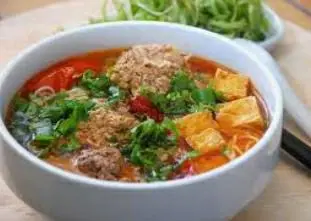 Hình ảnh 1 bún riêu + 2 gỏi cuốn + 1 trà tắc