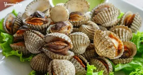Hình ảnh Sò huyết hấp (size trung 7-12 con nhìu huyết)