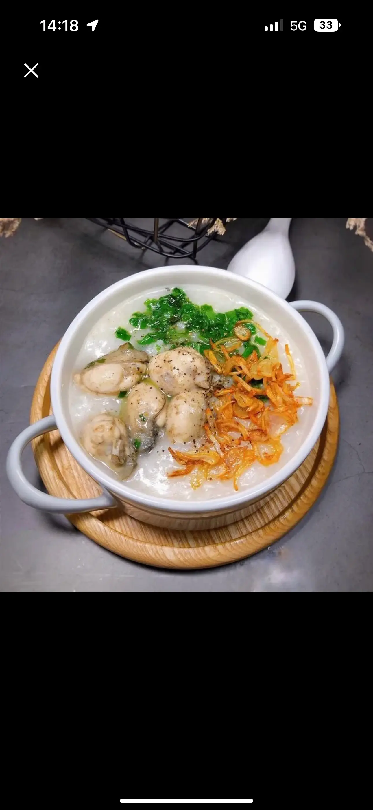 Hình ảnh Cháo Bò bằm mix Trứng Gà Ta
