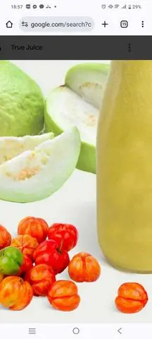 Hình ảnh nước ép sơ ri + ổi ly khổng lồ 