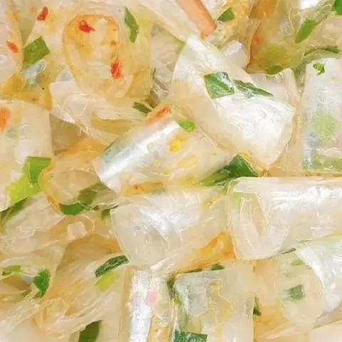 Hình ảnh b, tráng ống mỡ hành muối sate