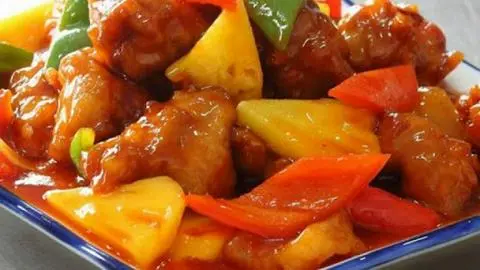 Hình ảnh Cơm Sườn Xào Chua Ngọt