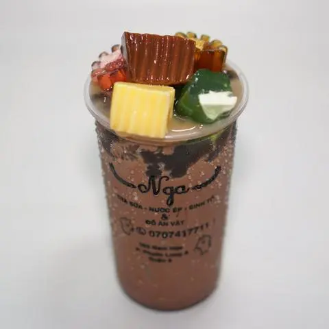 Hình ảnh Trà sũa socola fulll topping