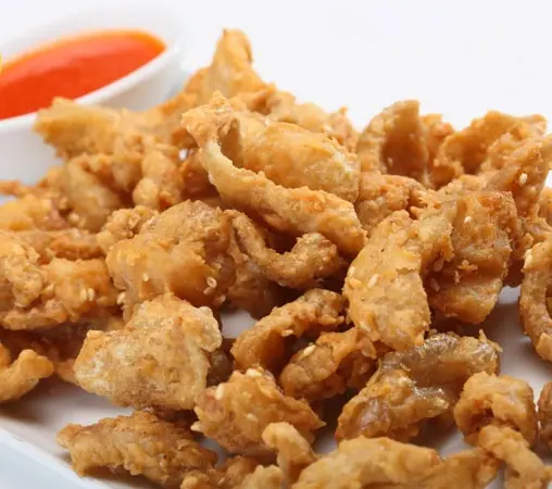 Hình ảnh DA GÀ MẮM TỎI CHIÊN GIÒN