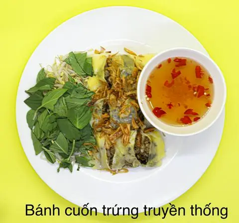 Hình ảnh Bánh cuốn trứng truyền thống