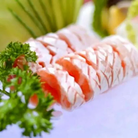Hình ảnh Sashimi Bụng Cá Hồi - Salmon Belly -10pcs SH13
