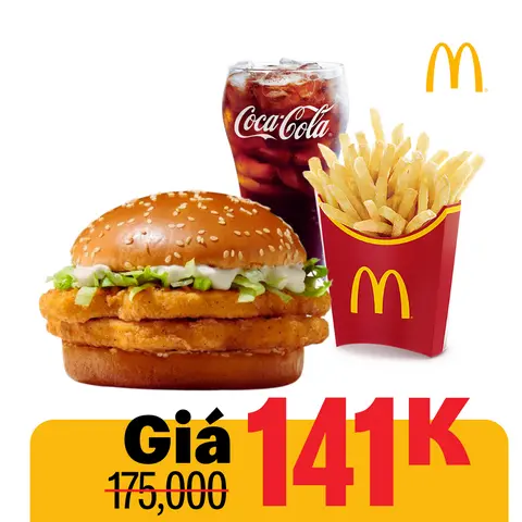 Hình ảnh Phần ăn burger gà mayo thượng hạng