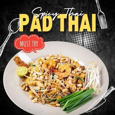 Hình ảnh Pad Thai (Hủ Tiếu Xào Thái Lan) - Padthai