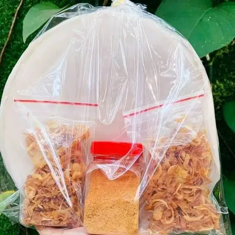 Hình ảnh sét 200gr bánh tráng phơi sương +hủ muối sặc+2b hành phi ngon