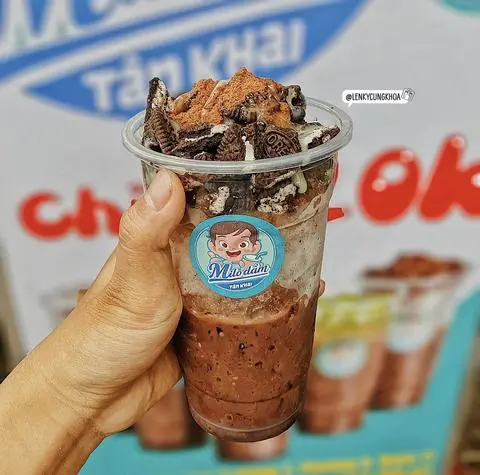 Hình ảnh Milo dầm bánh oreo