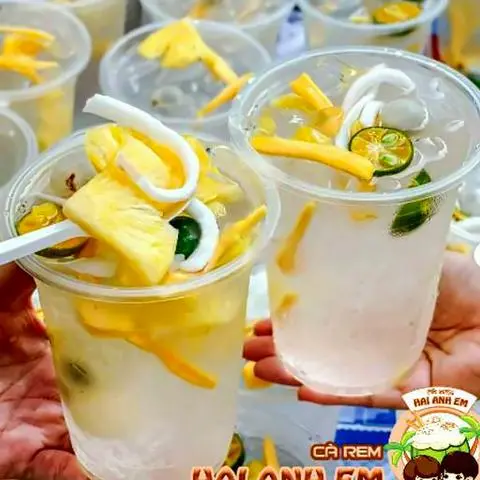 Hình ảnh Nước dừa tắc trái cây nhiệt đới size 1 lít