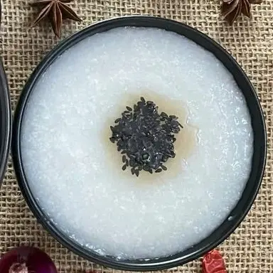 Hình ảnh cháo mè (cháo trắng không gia vị)