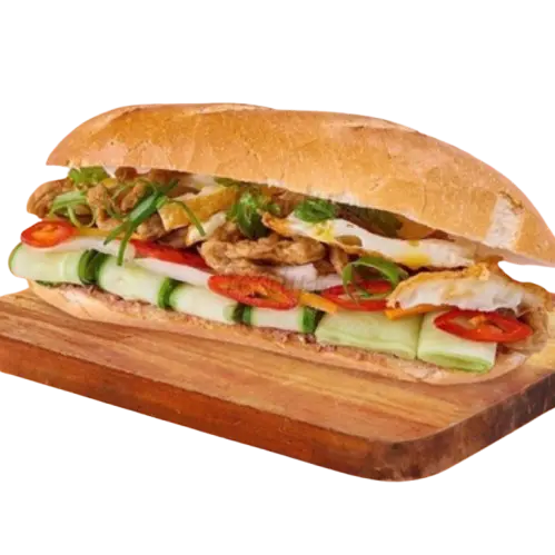 Hình ảnh Bánh Mì Chả Cá Trứng Lớn (Đặc Biệt)