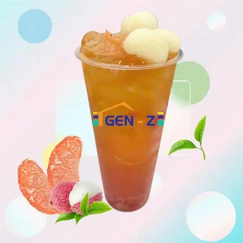 Hình ảnh Trà vải nhài bưởi hồng size L
