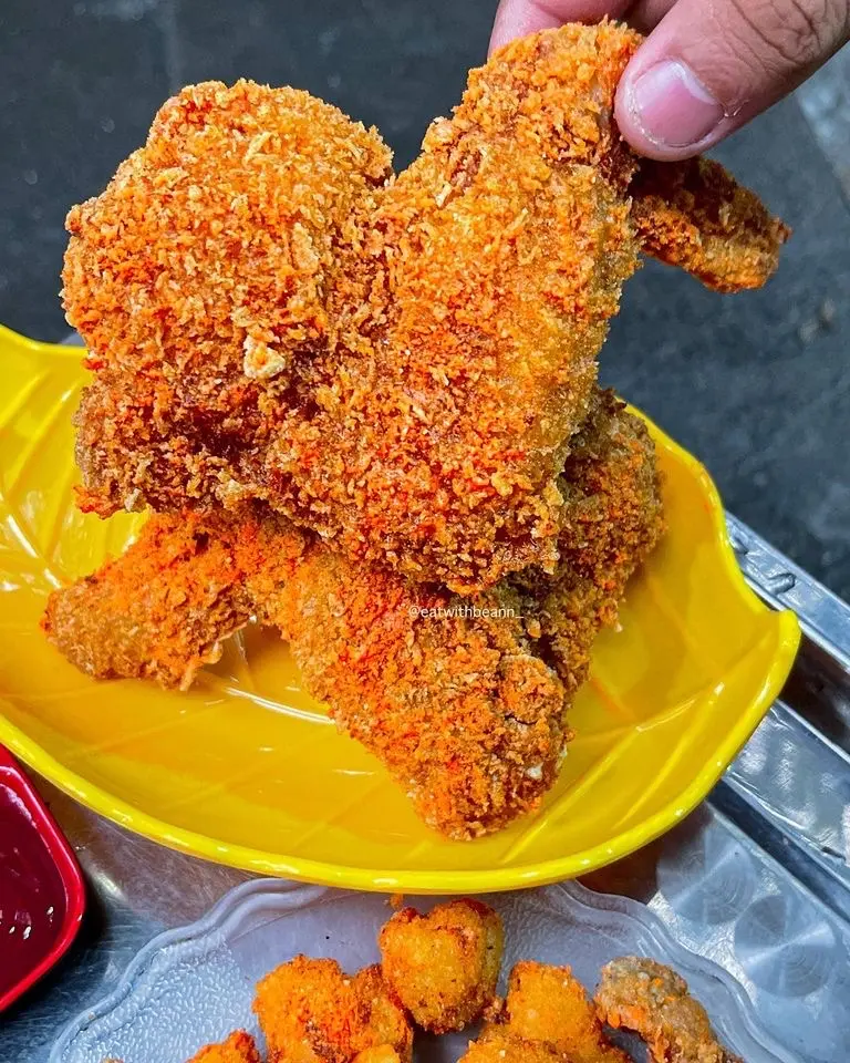 Hình ảnh 1 miếng Gà Rán Lắc Phô Mai