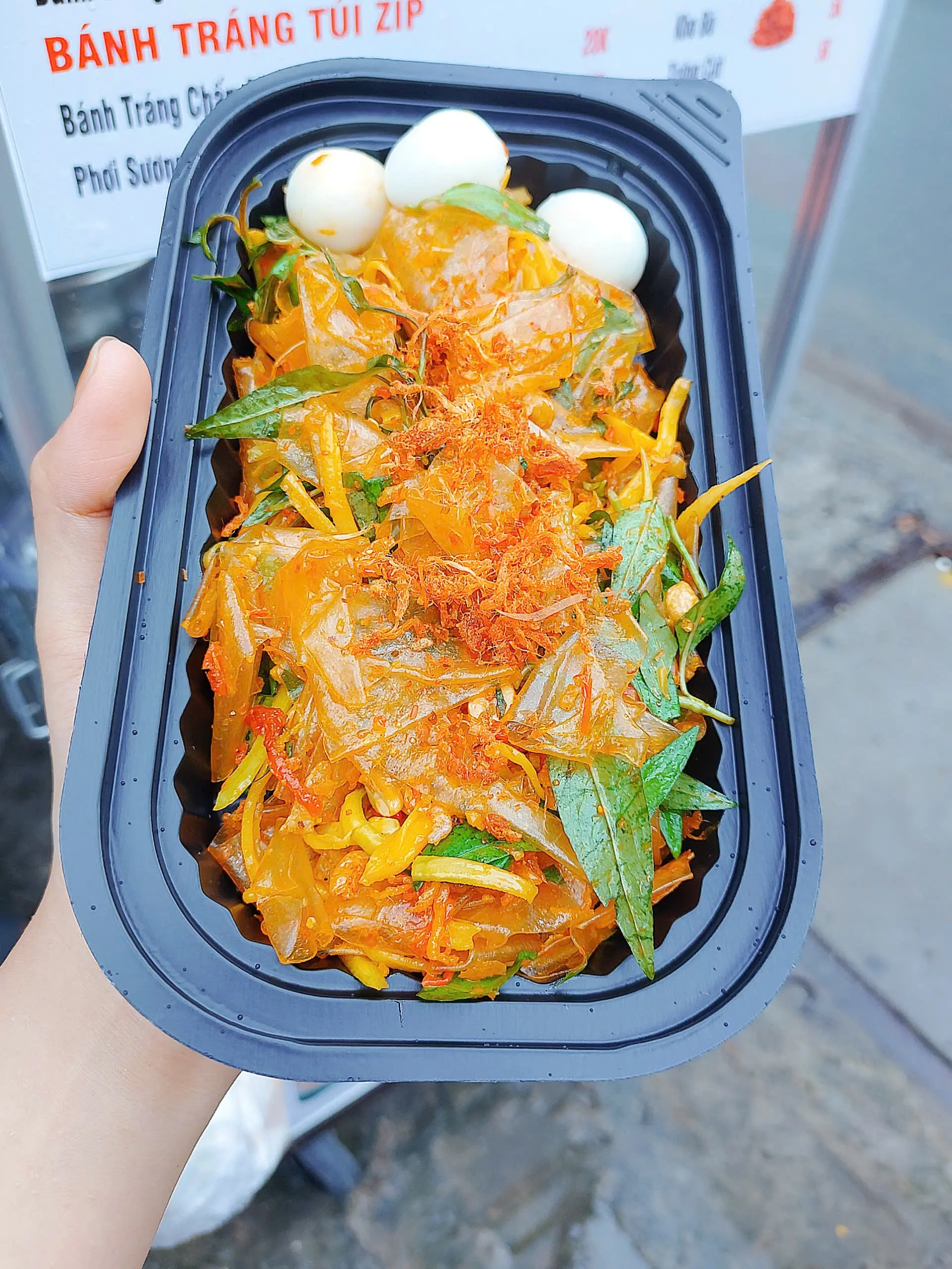 Hình ảnh Bánh tráng phơi sương full topping