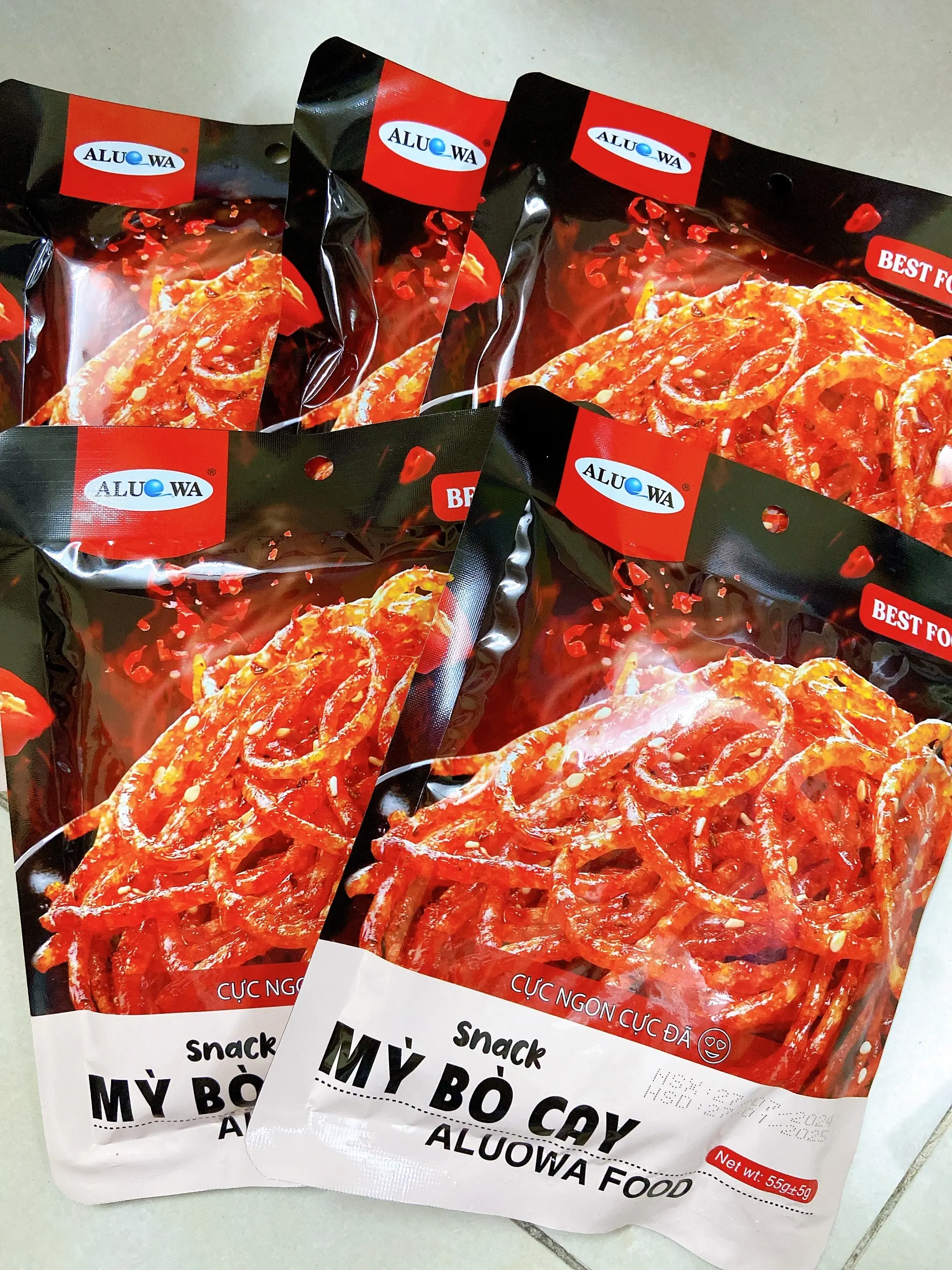 Hình ảnh 2 Gói Snack Mỳ Bò Cay( gói 60g)