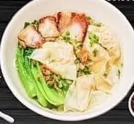 Hình ảnh Mì sủi cảo xá xíu - char siu and prawn dumpling with egg noodle soup