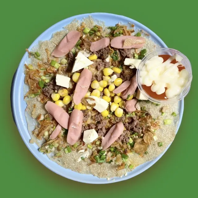 Hình ảnh Bánh Tráng Nướng Phô Mai + Bắp