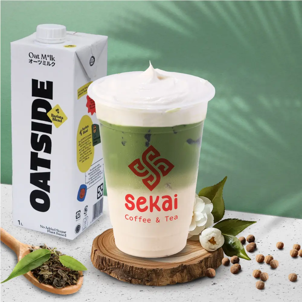 Hình ảnh Matcha Latte Yến Mạch Kem Phô Mai