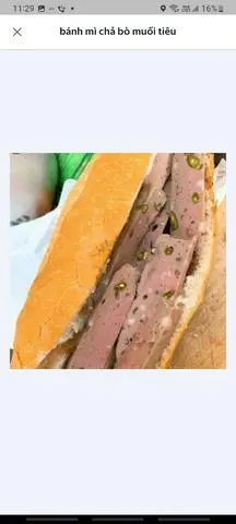 Hình ảnh Bánh mì chả bò muối tiêu