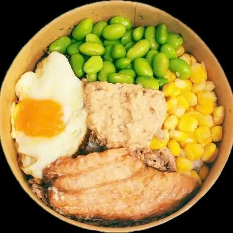 Hình ảnh CCH02 - Cơm Cá Hồi Sốt Teriyaki & Rau củ