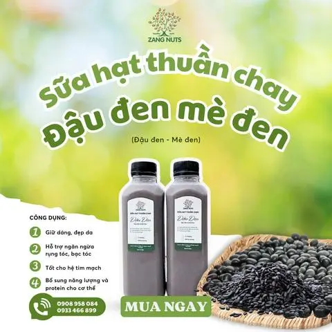 Hình ảnh Sữa Đậu đen mix Mè đen