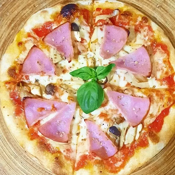Hình ảnh Ham & mushroom pizza  - S
