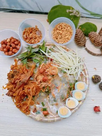 Hình ảnh Bánh Tráng Dẻo Mỡ Hành Khô Mực ( trộn sẵn )