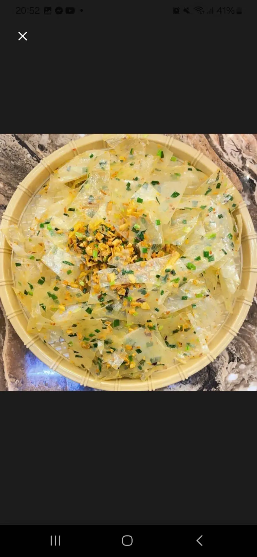 Hình ảnh Bánh tráng trộn mỡ hành 