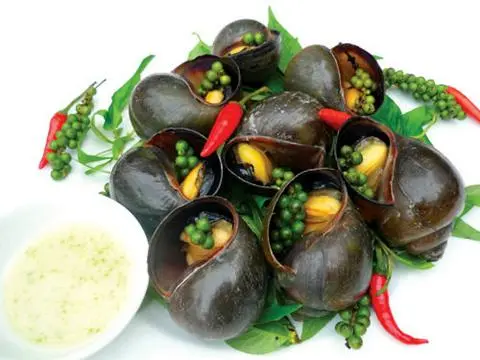 Hình ảnh Ốc bươu nướng tiêu