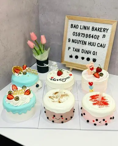 Hình ảnh bánh kem mini hàn quốc 10cm (mẫu ngẫu nhiên)