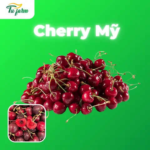 Hình ảnh Cherry Mỹ nhập khẩu size 9 - Hộp 250gr