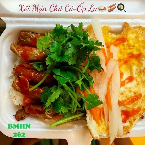 Hình ảnh Xôi chả cá  + ốp la