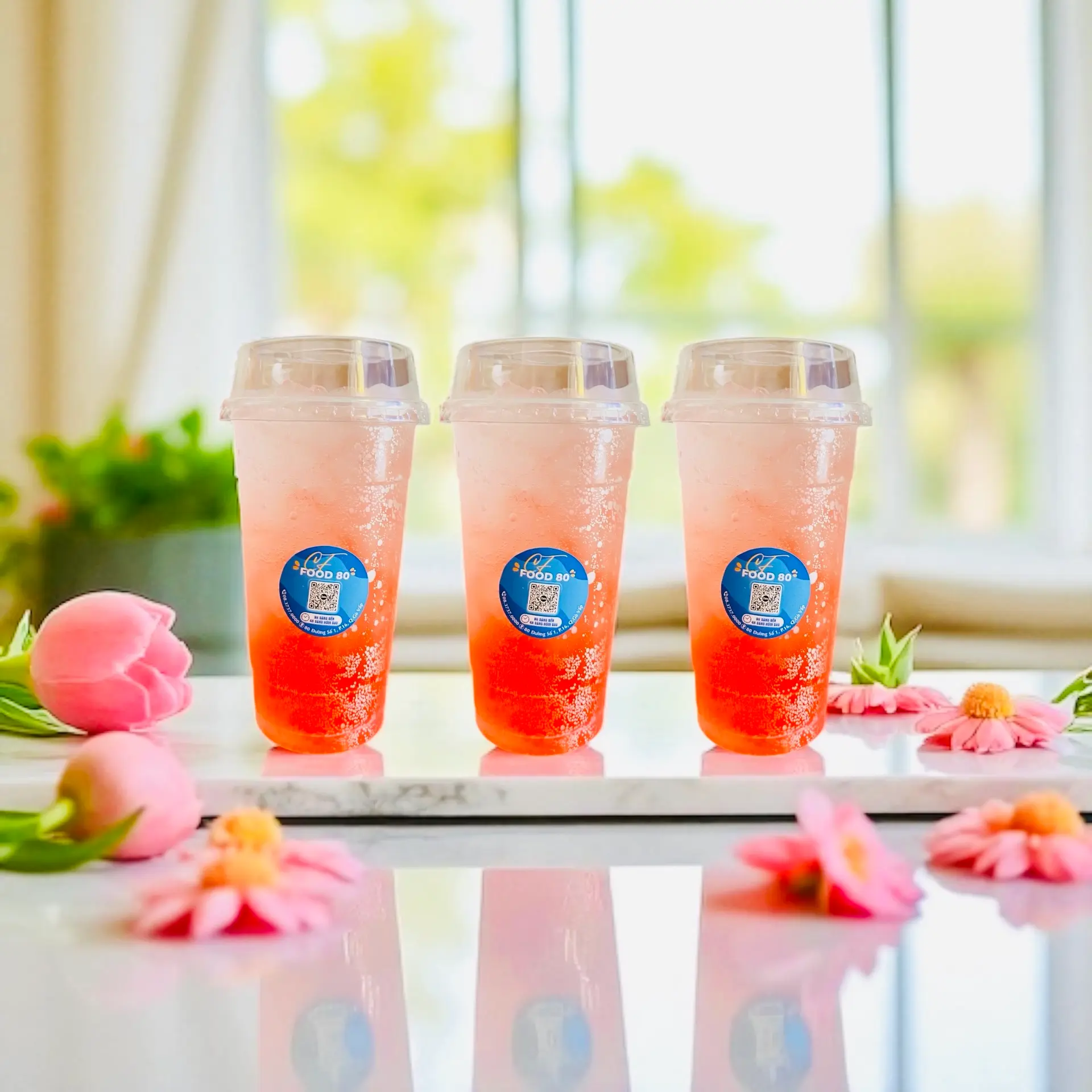 Hình ảnh Combo 3ly Soda Dâu