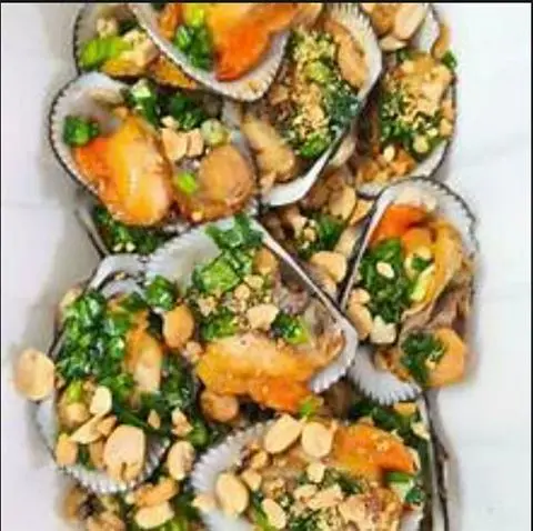 Hình ảnh Sò Lông Nướng Mỡ Hành