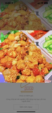 Hình ảnh Combo cá viên chiên sốt nước mắm - rau muống - phô mai thượng hạng - nhỏ