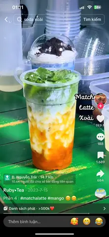 Hình ảnh matcha latter xoài