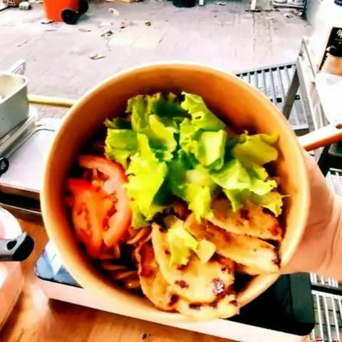 Hình ảnh Sốt teriyaki tôm miếng áp chảo