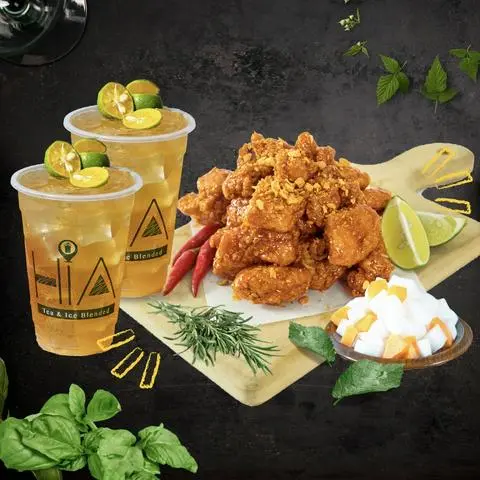 Hình ảnh Combo gà cay - 2 trà tắc mật ong (M)