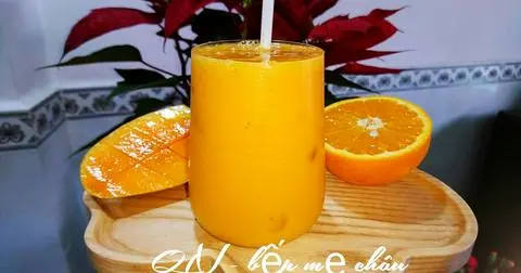 Hình ảnh Sinh tố cam xoài 