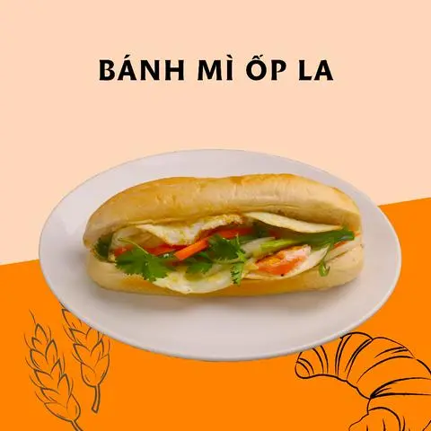 Hình ảnh Bánh mì trứng chiên - Banh mi with egg