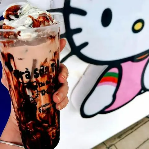 Hình ảnh Trà sữa sốt choco late kem oreo