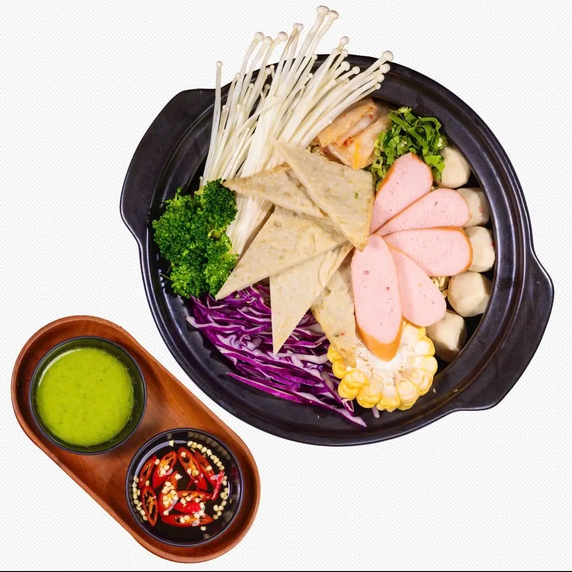 Hình ảnh Mì Kim Chi - Chả Cá + Xúc Xích