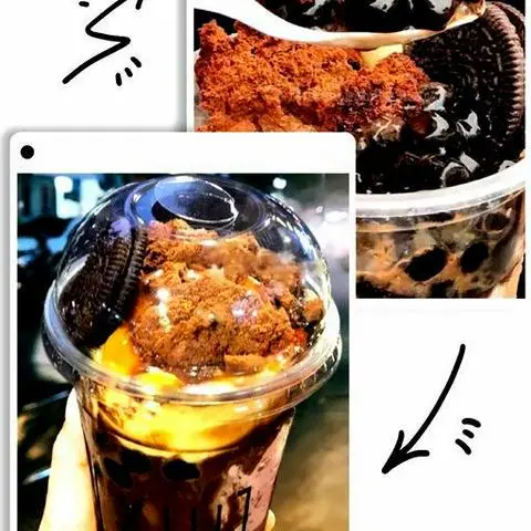 Hình ảnh Milo đá dầm cream cheese bánh  flan