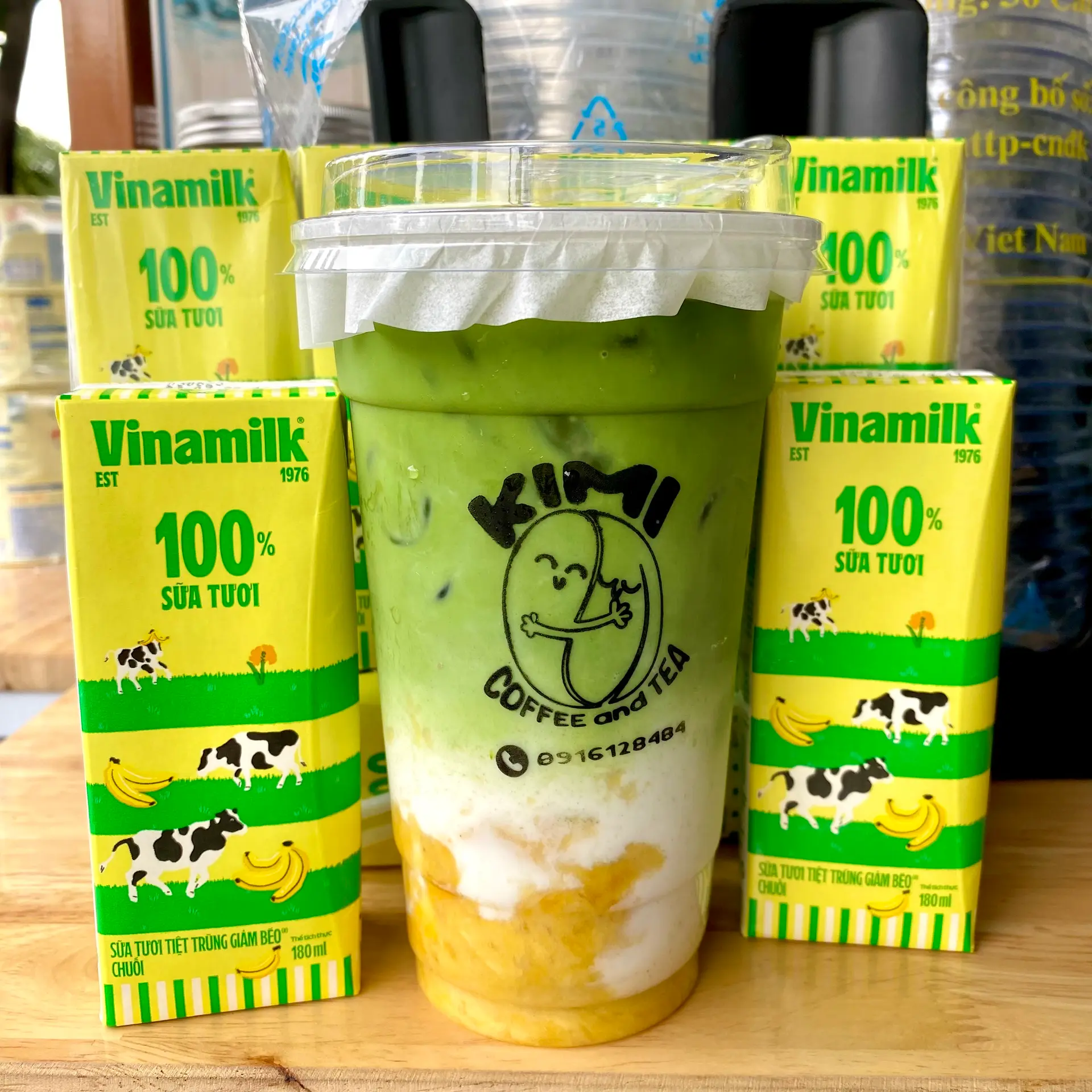 Hình ảnh Matcha sữa chuối dầm 700ml