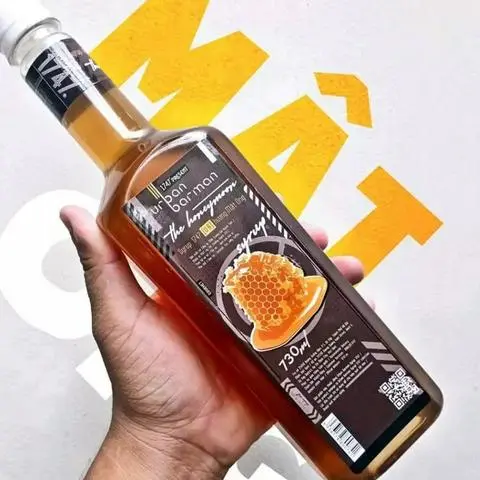 Hình ảnh Siro Urban Barman 730ml Vị Mật Ong,Chai Syrup Trà Sữa, Trà Trái Cây,Cooktail..