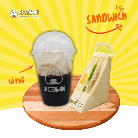 Hình ảnh Combo Sandwich & Cà phê đen đá size M