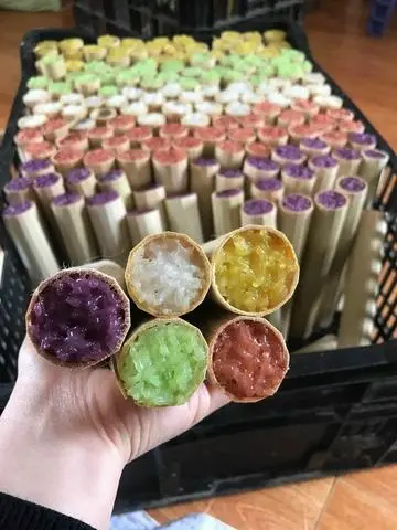Hình ảnh Cơm Lam Ngũ Sắc - Bịch 5 Ống