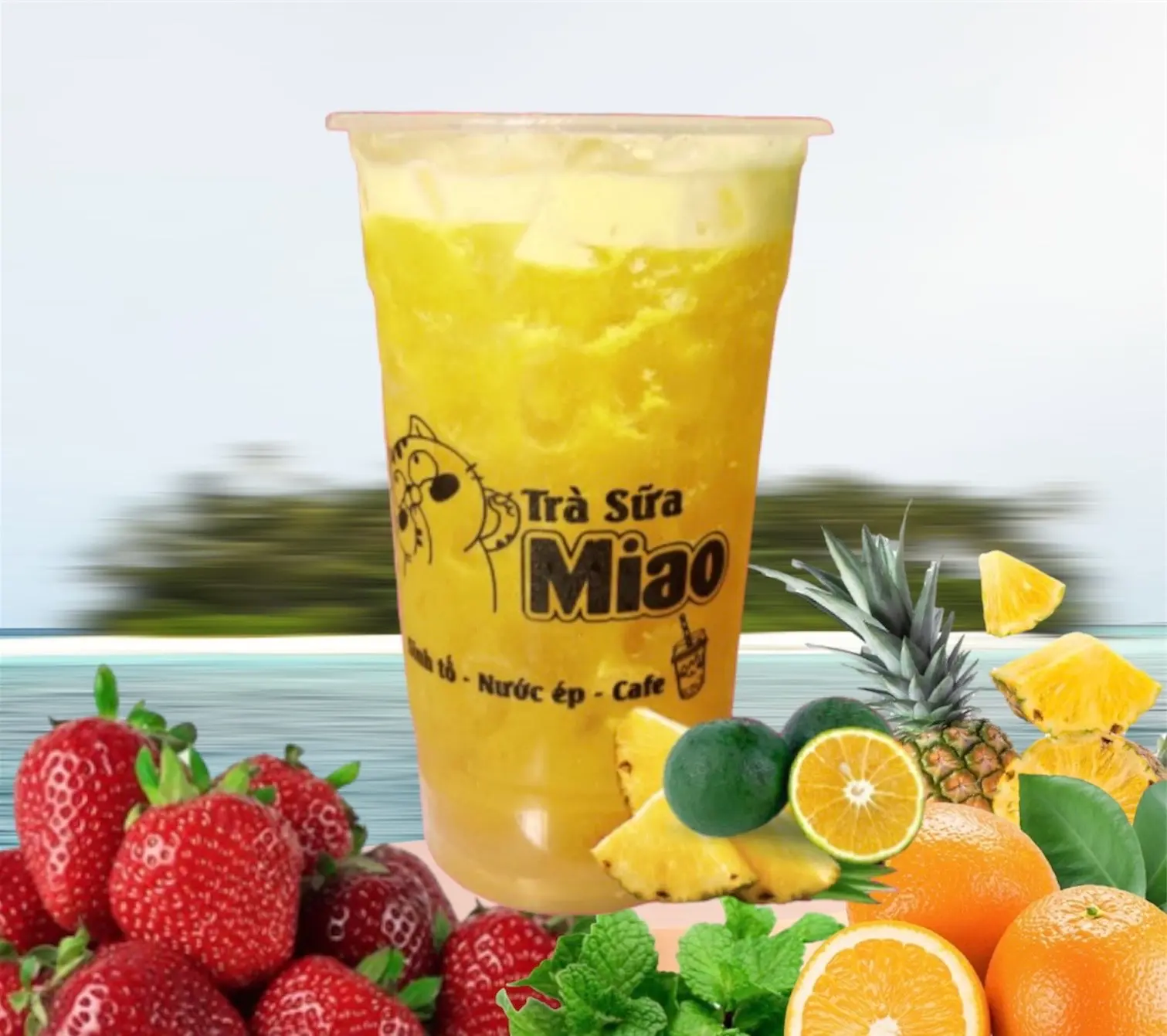 Hình ảnh Nước Ép Cam - Thơm